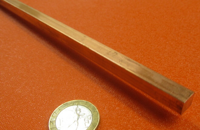 110 Copper Square Bar H02, 5/16″ Thick x 5/16″ Wide x 6 Ft Length