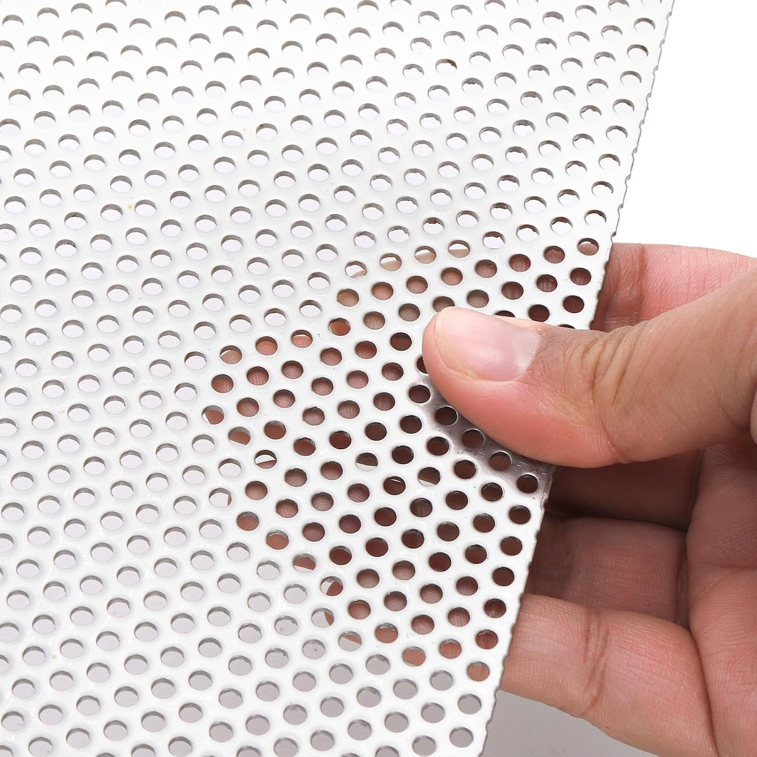 Perforated Sheet, 11.8″ x 11.8″ Stainless Steel Perforated Metal Sheet, 0.12″ Ho