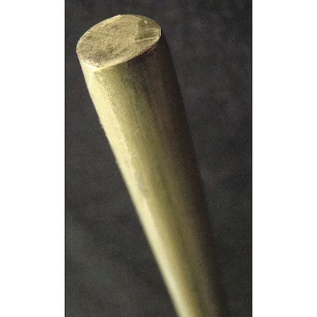 Zoro Select 1166 Rod Stock, Brass, 5/16 In. X 3 Ft., Pk3, 1166