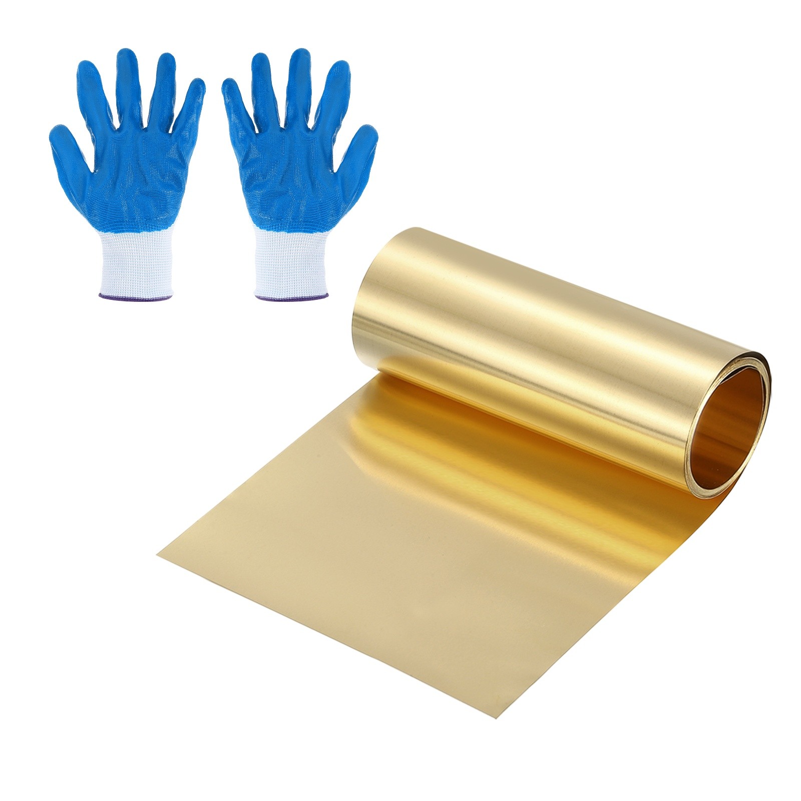 Brass Sheet Roll, 0.012 x 3.94 x 39.4 Inch H62 Thin Brass Foil Strip Plate Shim