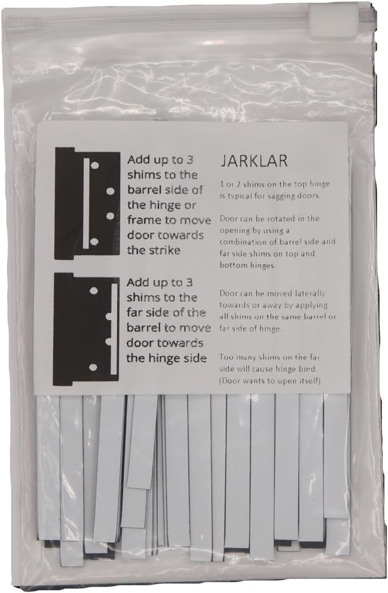 Magnetic Hinge Shims for Commercial Adjustments Door Black/white
