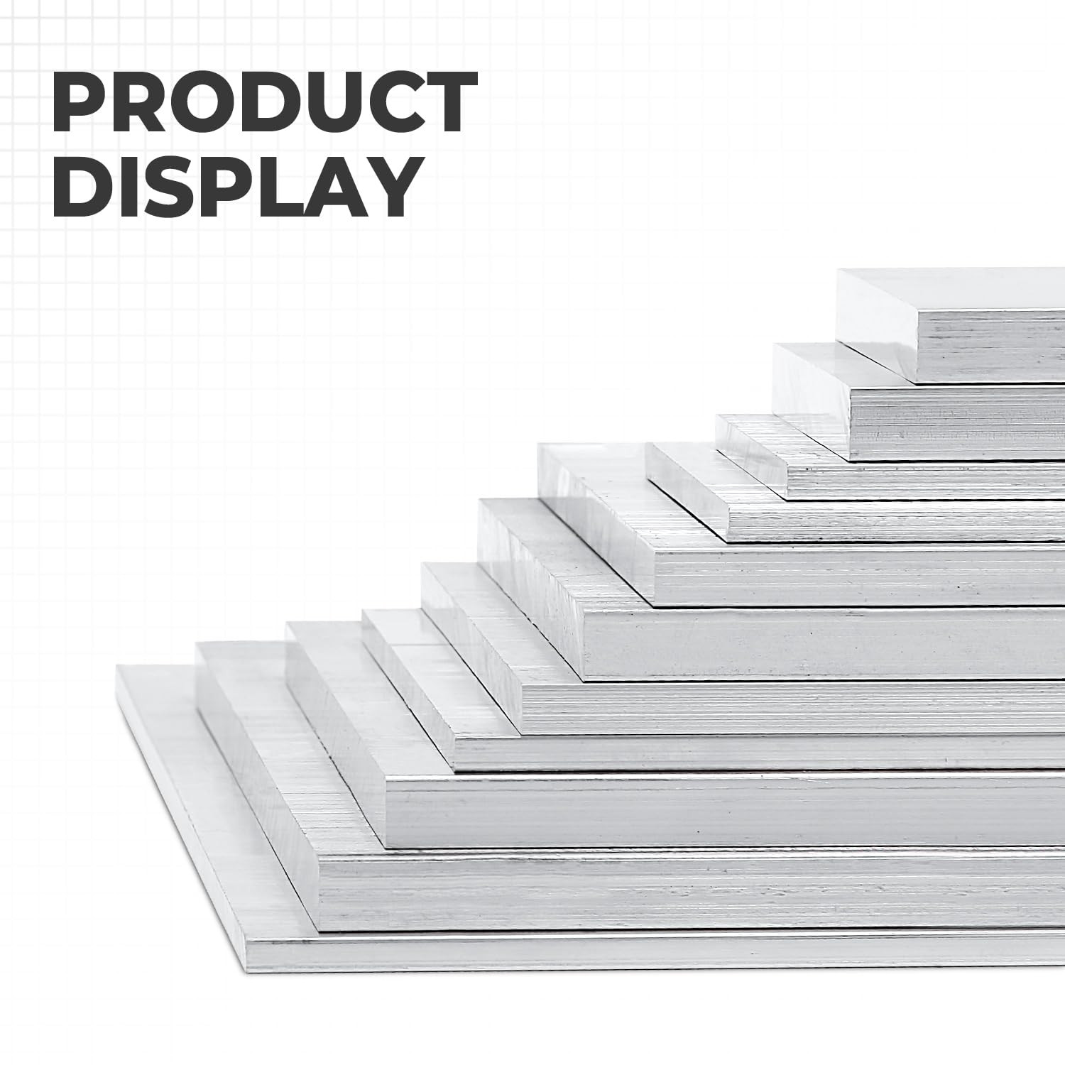 6061 Aluminum Flat Bar, 1/8″ X 1″ X 12″ Rectangle Aluminum Bar Stock, T6511 Soli