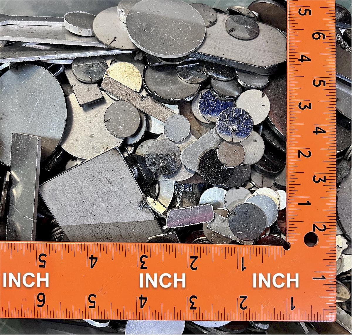 5 Pounds! Laser Cut Scrap – Stainless Steel, Cold Rolled Steel and Aluminum