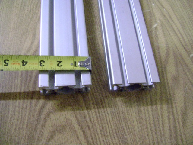 1.5″ X 3″ 80/20 T-SLOT ALUMINUM EXTRUSION 1.5″ X 3″ X 30.75″ LOT OF 2