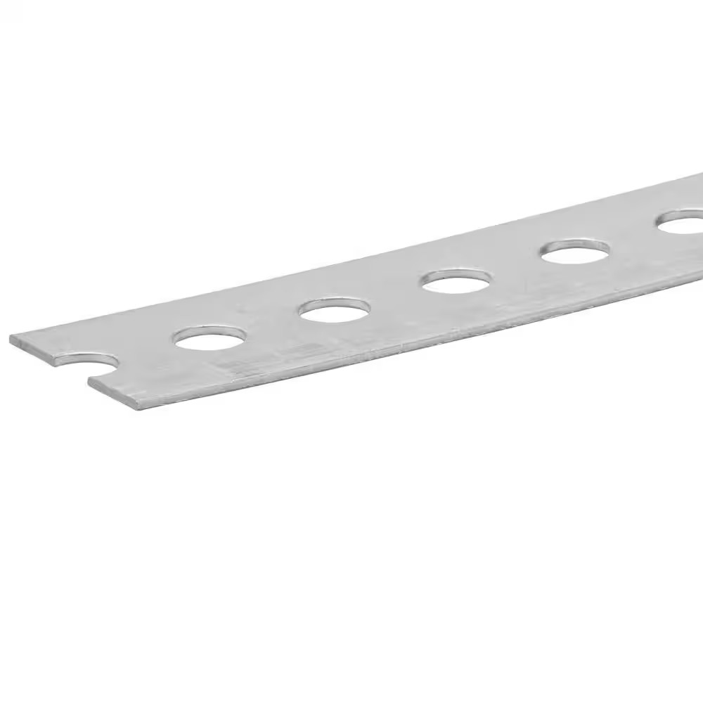 1-3/8 In. X 3 Ft. – 16 Gauge Thick Zinc Plated Slotted Steel Flat Bar