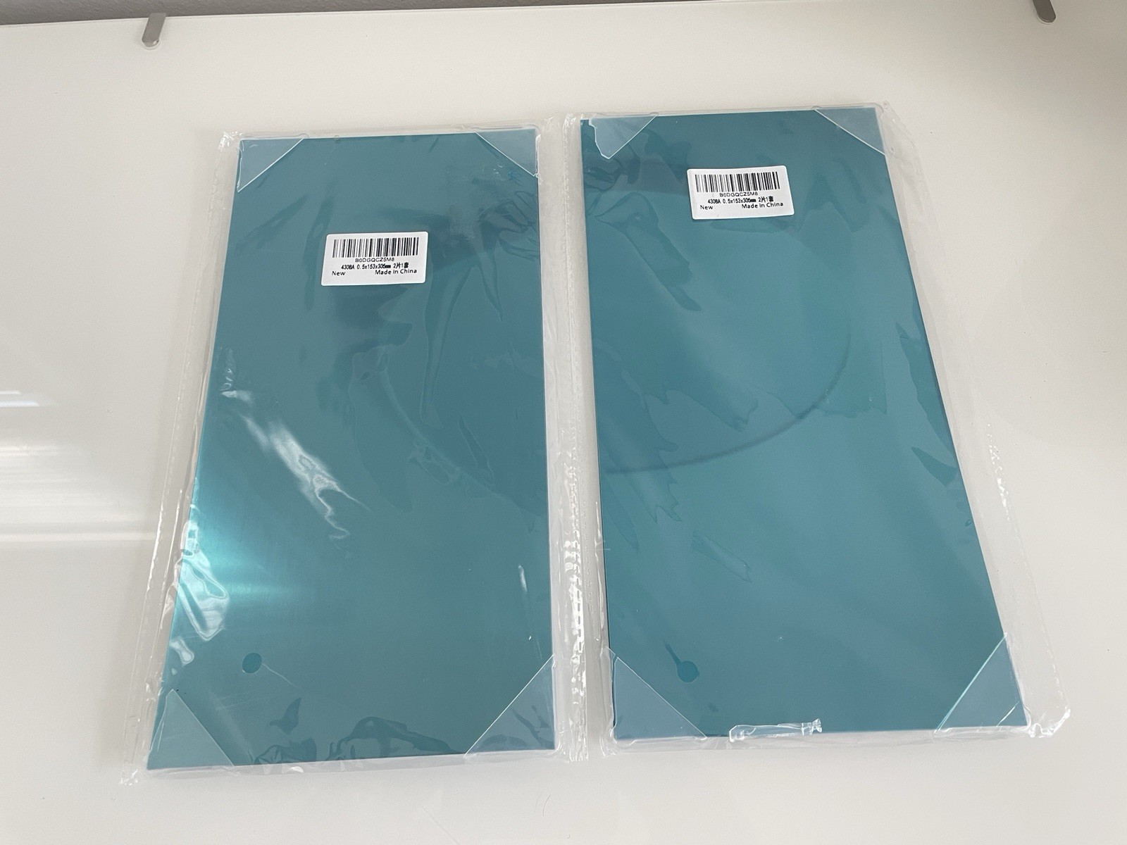 NEW Lot Of 2 430 Stainless Steel Metal Plates 12″ x 6″ Inch Magnetic DIY Craft