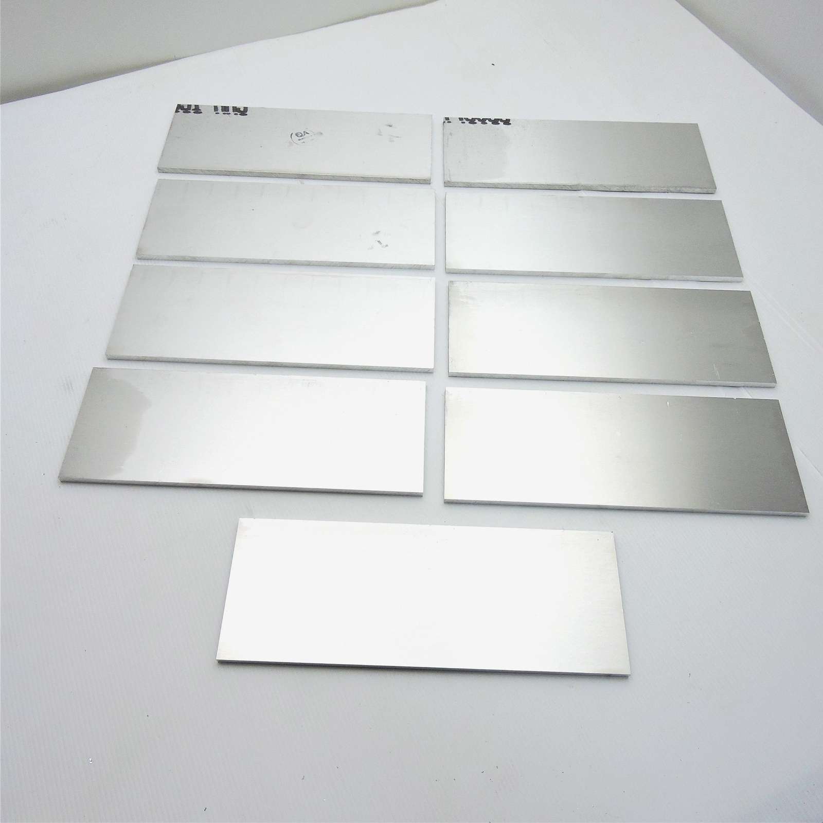 .25″ thick 1/4 Aluminum 6061 PLATE 5.75″ x 13.25″ Long QTY 9 sku 208099