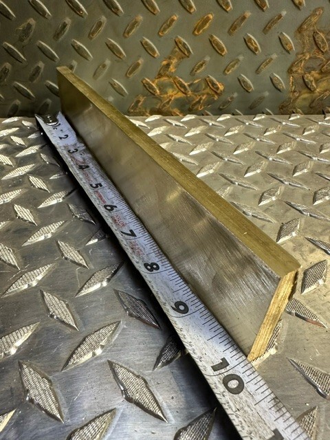 3/8″ x 2″ C360 BRASS FLAT BAR 10″ long Solid Plate Mill Stock lathe bar #2.5