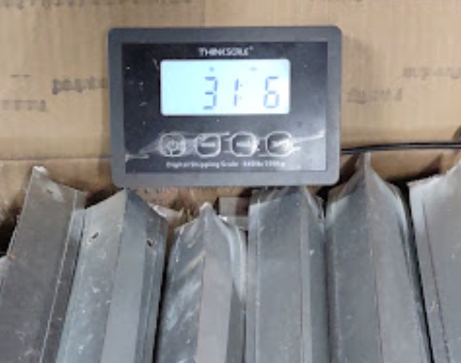 31 lbs Scrap Aluminum Extrusion for Recycling – Non Ferrous – Junk Metal
