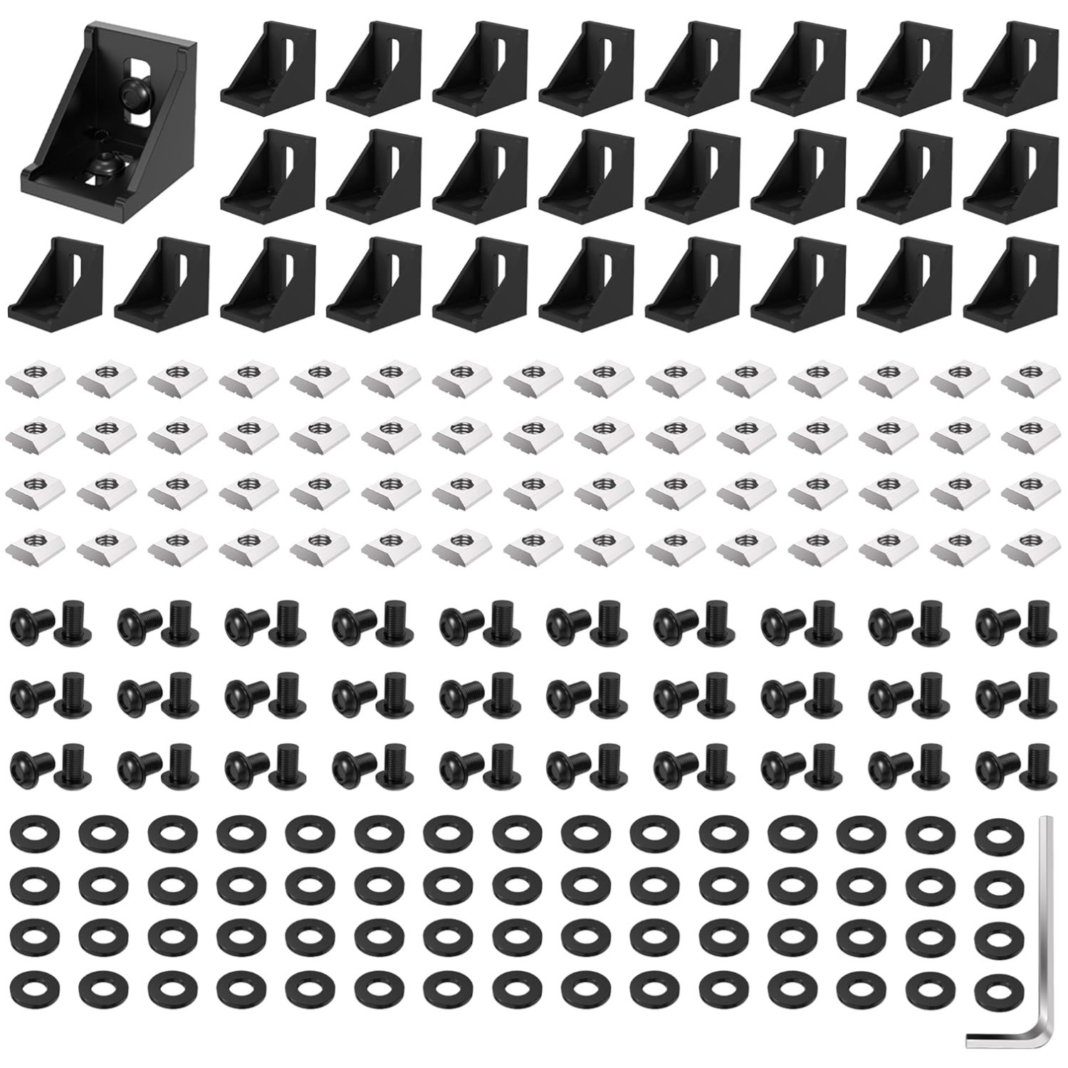 Aluminum Extrusion Connector Set – 30 Sets