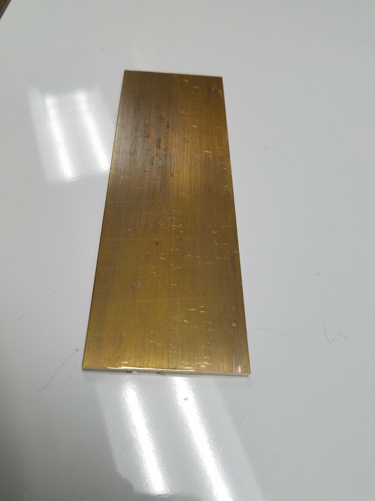 1/8″ x 3″ C360 BRASS FLAT BAR 24″ long Solid .125″ Plate Mill Stock H02