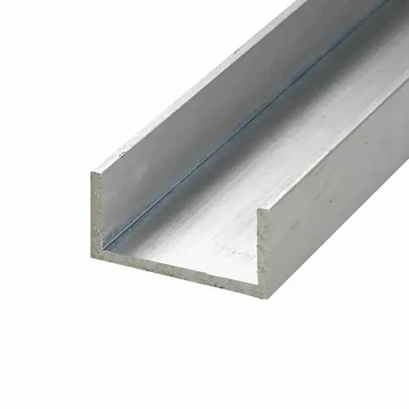 Aluminum U-Channel 8 Feet 1″ Leg x 2″ Base Width x 1-3/4″ Inside x 1/8″ Thick