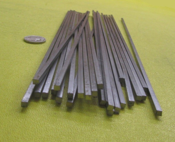 1018 Steel Square Bar, 1/8″ Thick x 1/8″ Wide x 12″ Length, 24 Pcs, 24 Ft Total