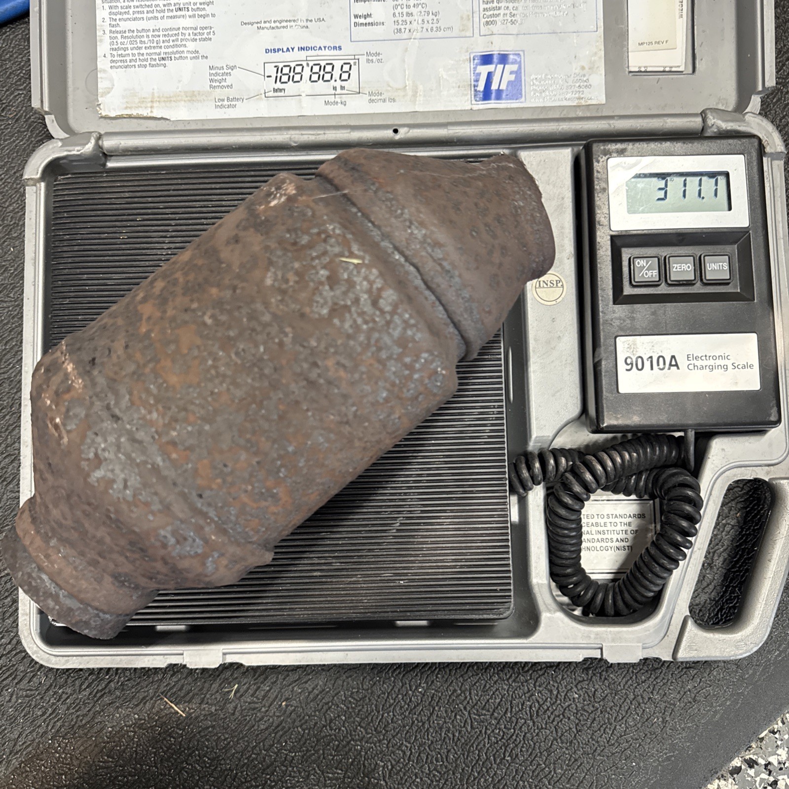 Scrap Catalytic Converter 3lbs 12oz Scrap