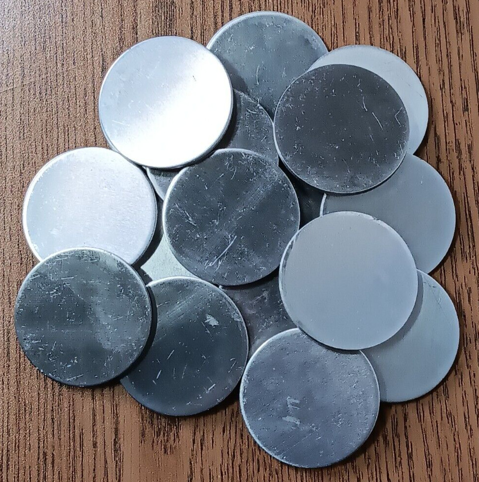 30PCS ALUMINUM 6061 CIRCLES, .125″ x 1.75″ DIA, SCRAP, WELDING, ARTS & CRAFTS