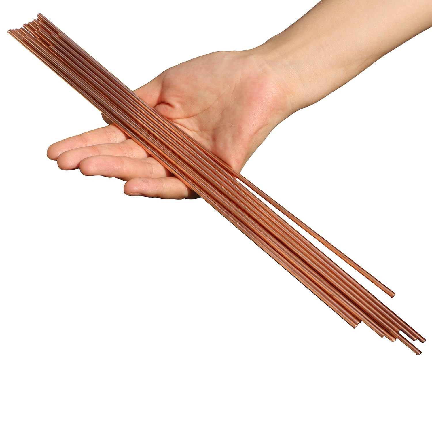 10 PCS 3/16 Inch 4.75mm Diameter Copper Round Rod Lathe Bar Stock 12 Inch