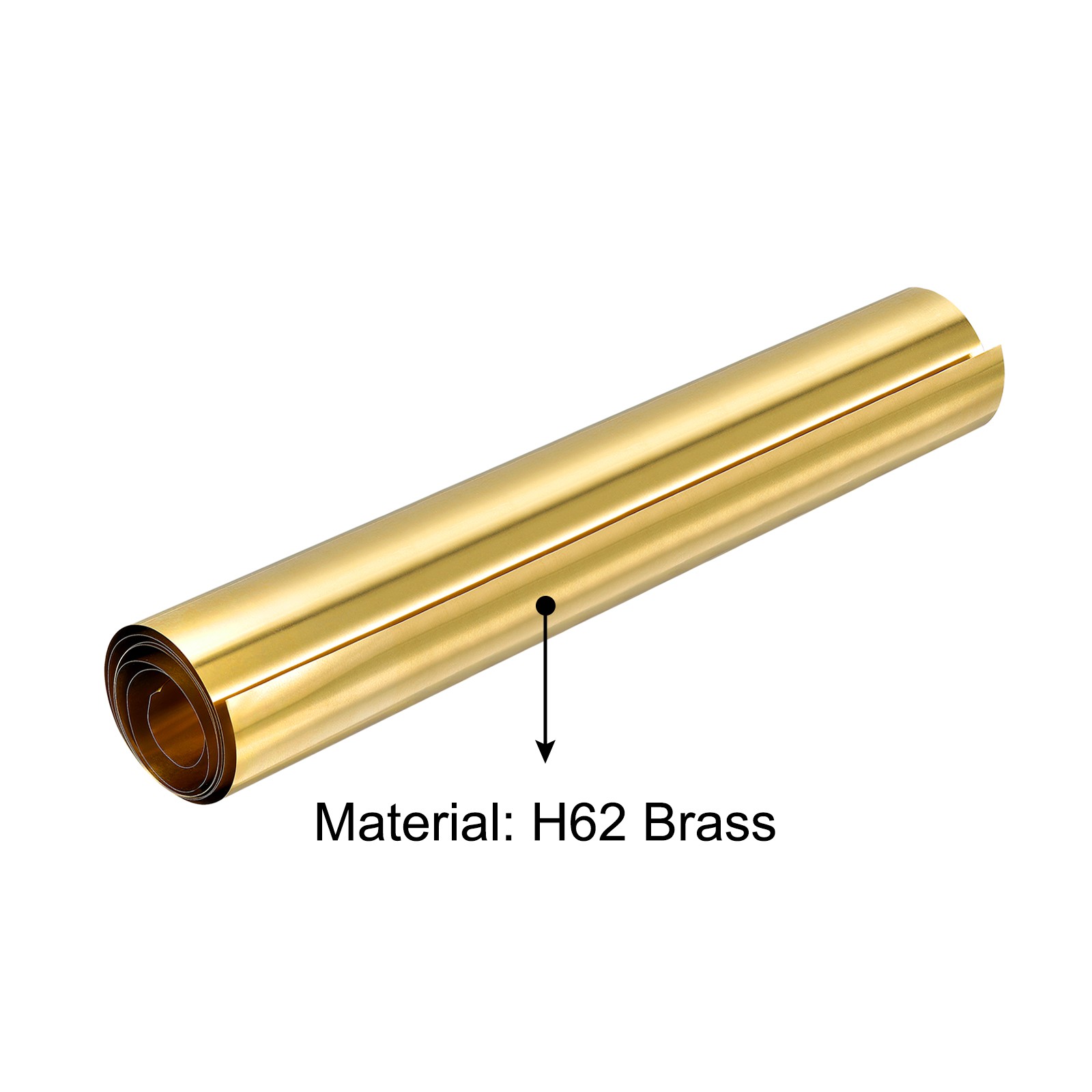 Brass Sheet Roll Metal Foil Plate 40″ L x 12″ W x 0.002″ T for DIY