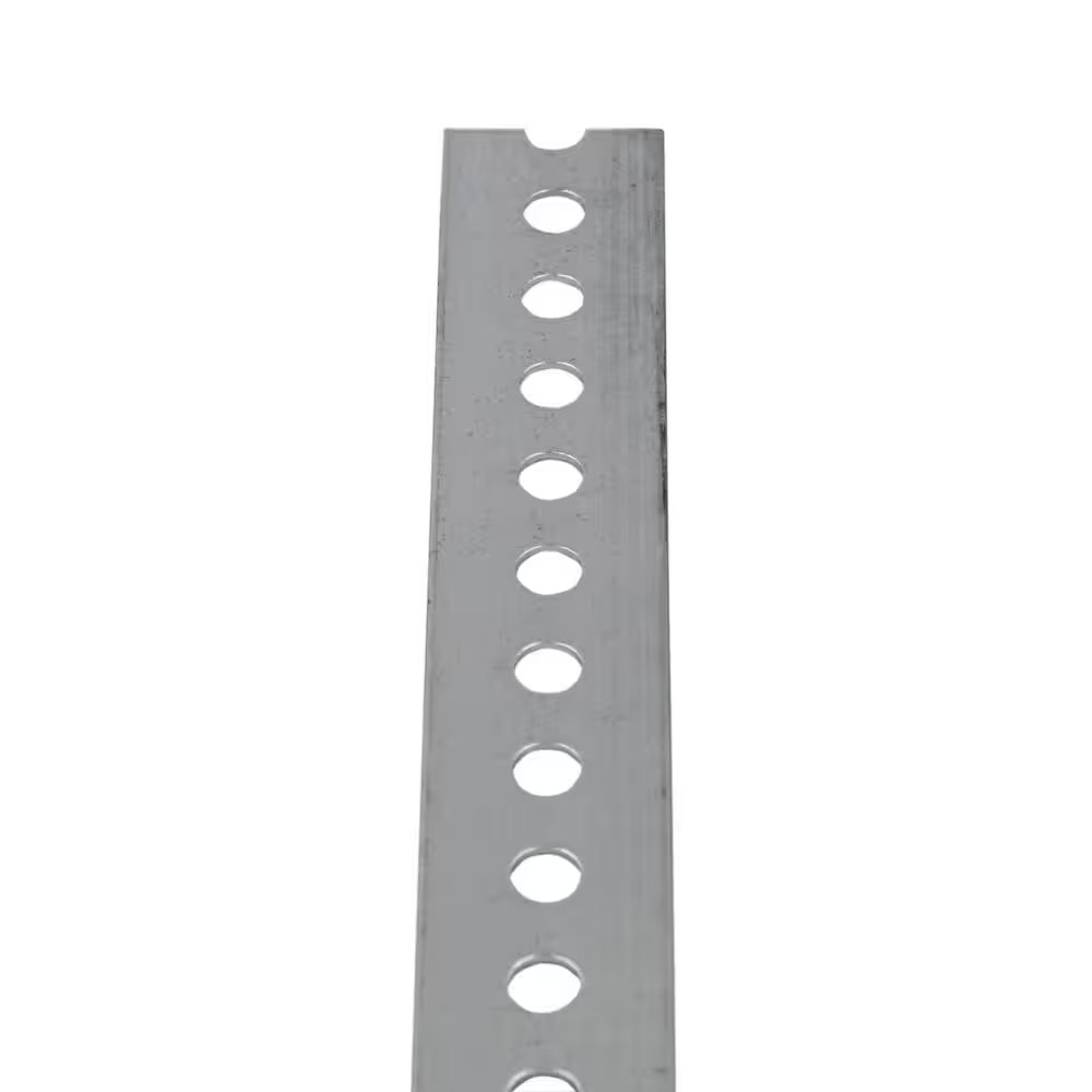 1-3/8 In. X 3 Ft. – 16 Gauge Thick Zinc Plated Slotted Steel Flat Bar