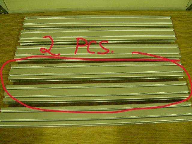1.5″ X 3″ 80/20 T-SLOT ALUMINUM EXTRUSION 1.5″ X 3″ X 30.75″ LOT OF 2