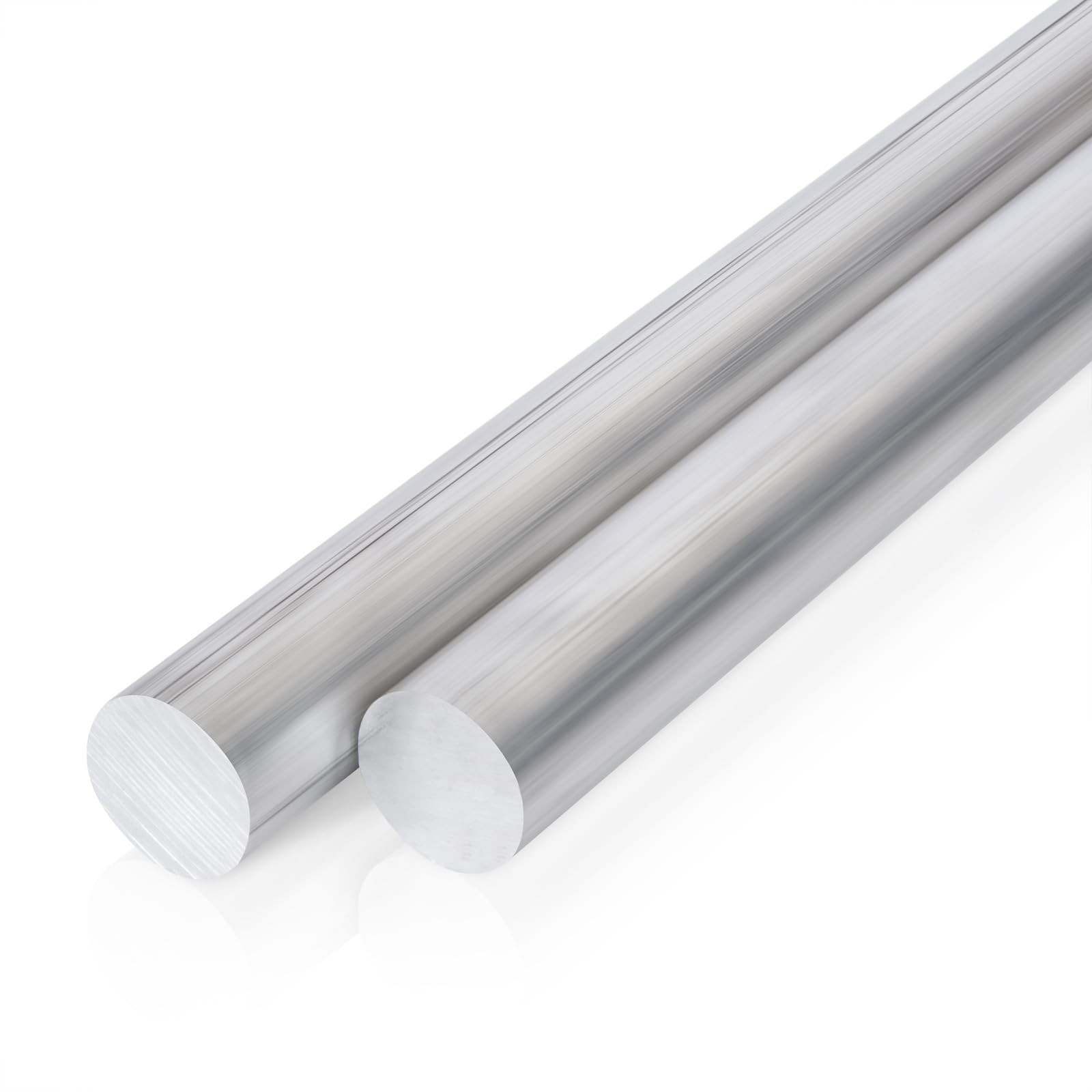 6061 T6511 Solid Aluminum Round Bar Metal Extruded Rod 1×13 Inch 2 PCS