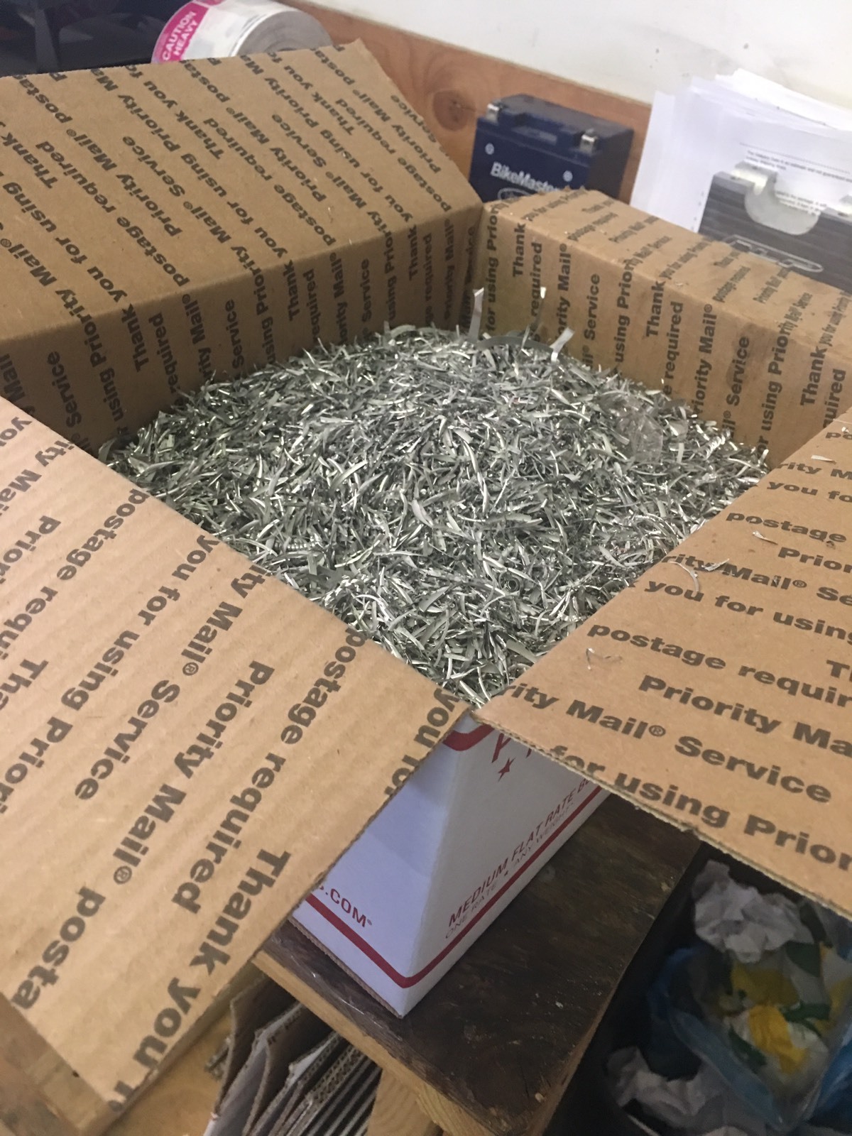 Great Deal Cnc Aluminum Shaving Fit Art Work Filler Scrap Decor Shiny 50 LBS