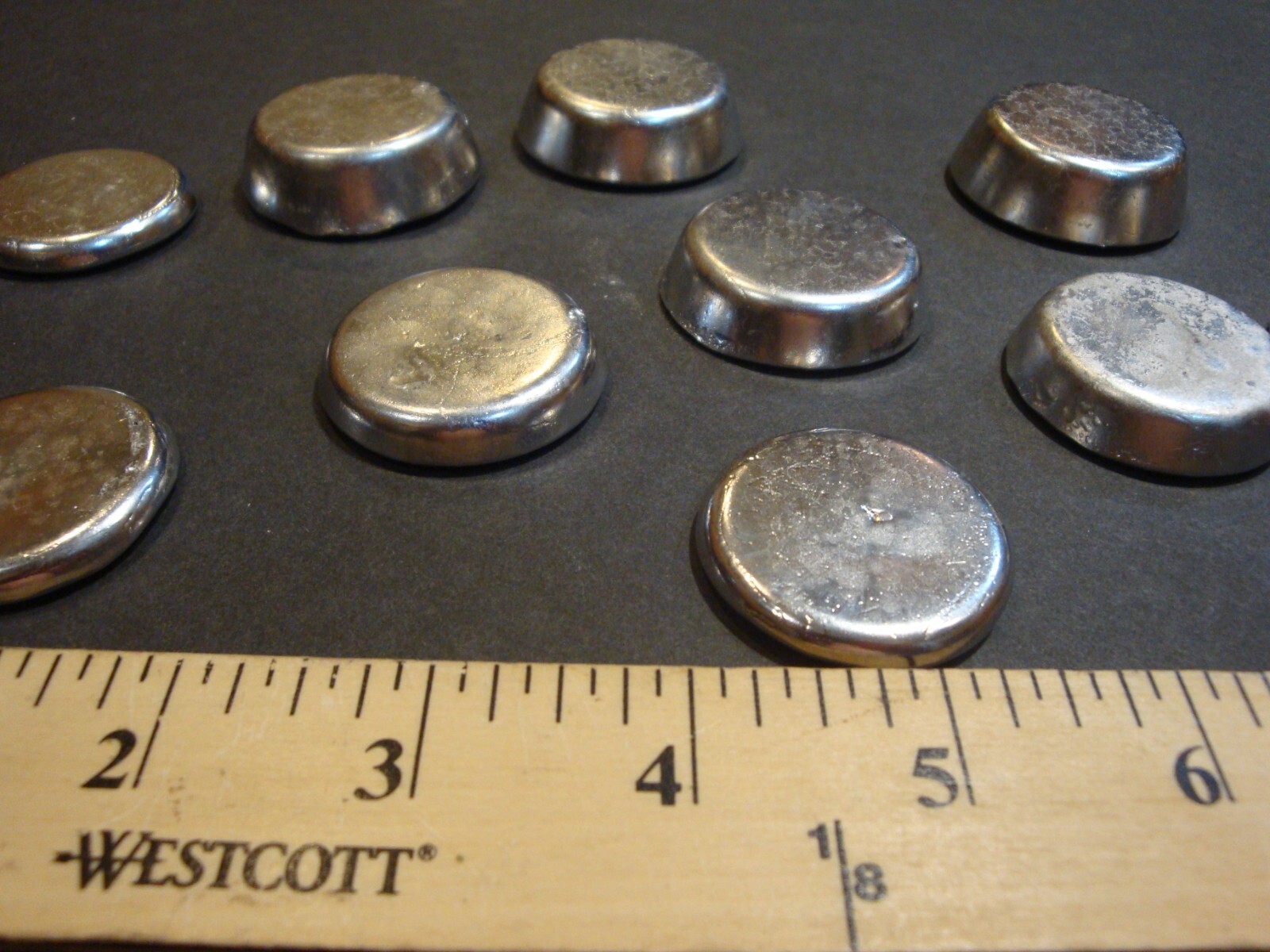 Pewter ingot 96% Tin Tablets. The selling quantity is per 1oz. (28g) in weight