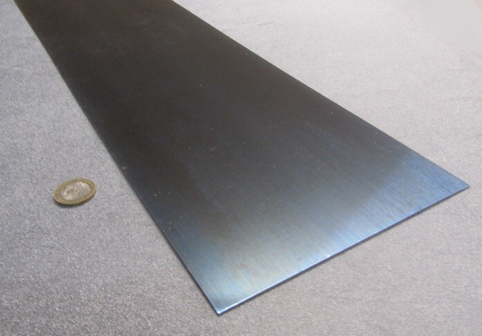 1095 Hard Blue Tempered Spring Steel Shim .010″ Thick x 6.00″ Wide x 12″ Long