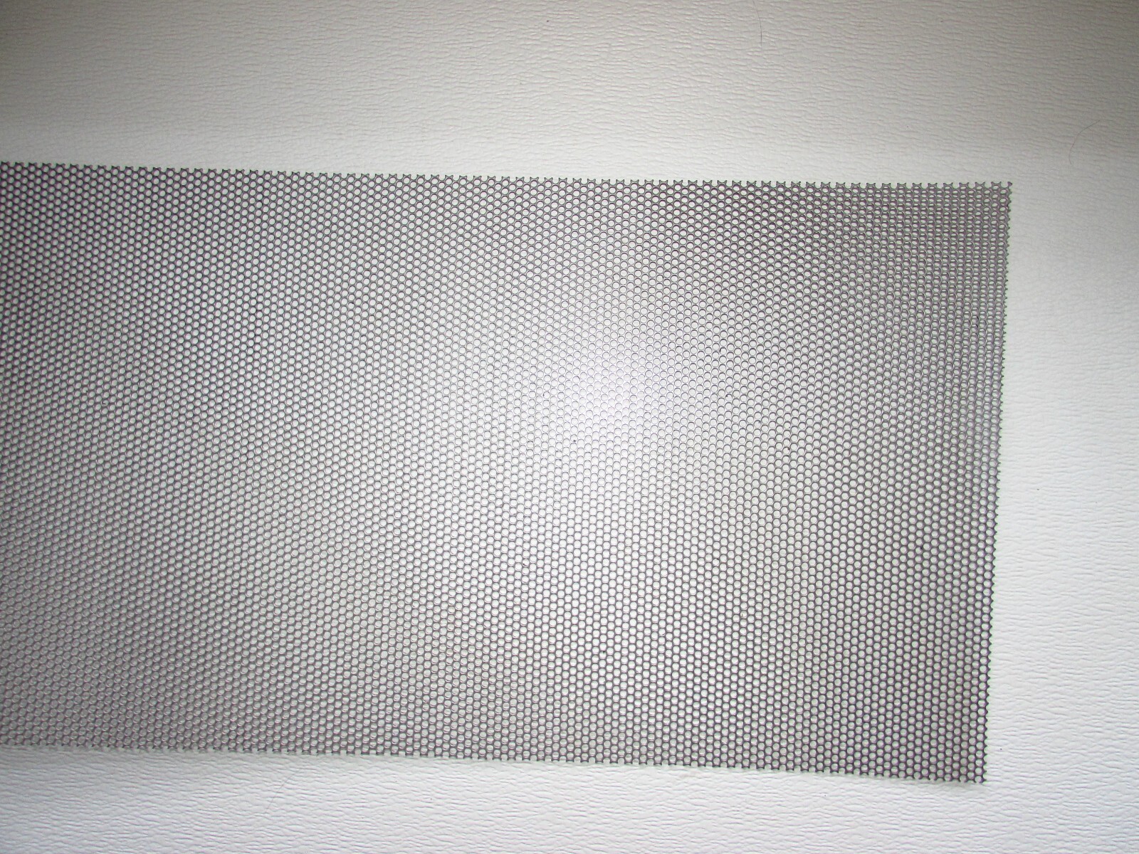 5/32″ HOLES–18 GAUGE– 304 STAINLESS STEEL PERFORATED SHEET– 11-1/2″ X 12″