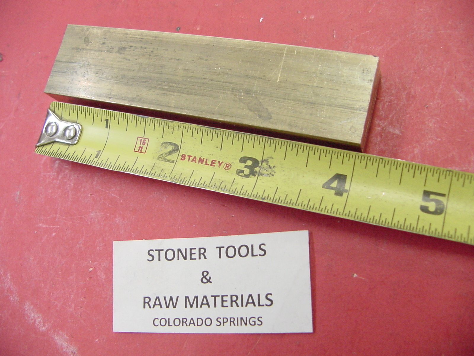 1/2″ x 1″ C360 BRASS FLAT BAR 4″ long Solid .500″ Mill Stock H02
