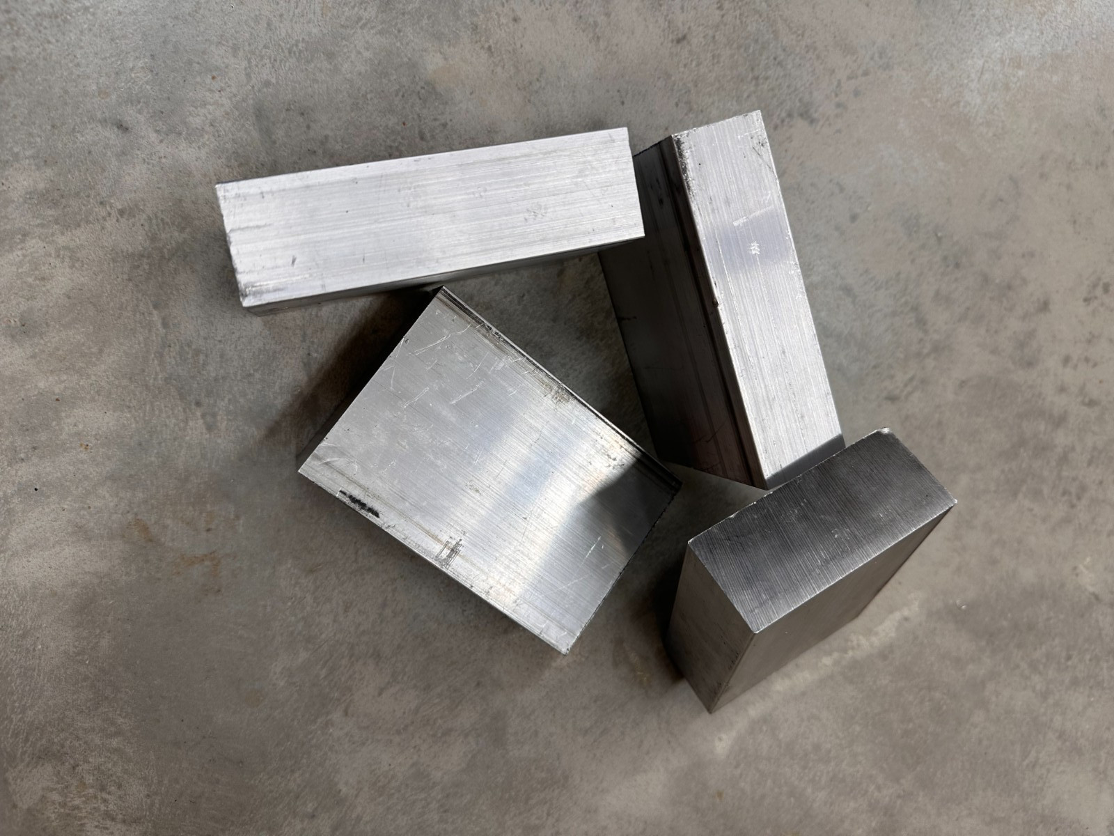 Aluminum 6061 T6 Drop Block Plate Remnant 1 1/4 X 3 X 4 1/4