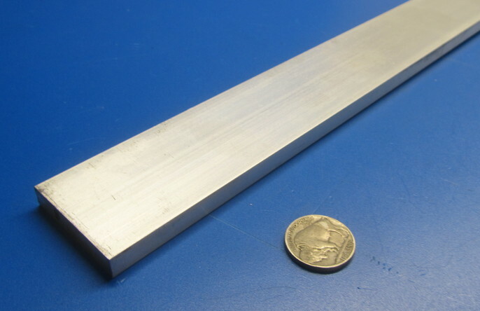 6061 T6 Metric Aluminum Bar, 8mm Thick x 40mm Wide x 3 Ft Length