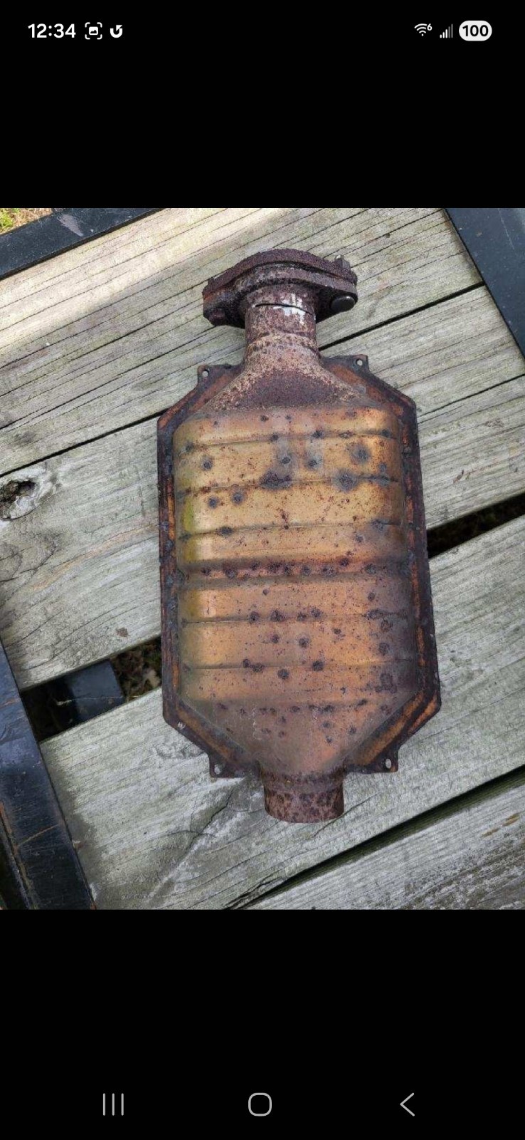 Catalytic Converter For Scrap For Platinum And Rhodium Recovery
