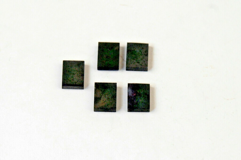 .130 X .380 X .510 CARBIDE GRADE UNKNOWN (LOT OF 5 PC) (E-2-9-2-26)