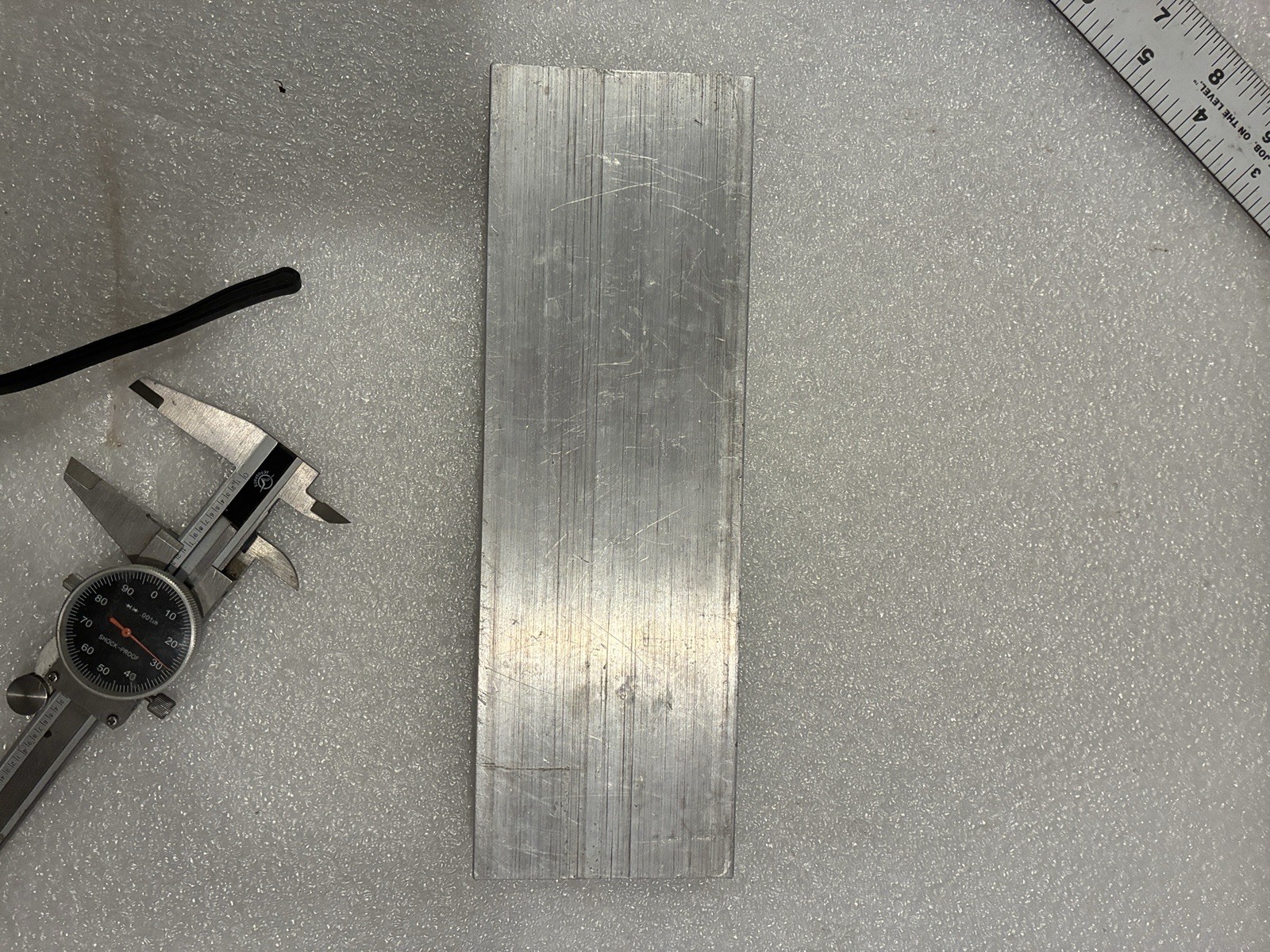 Aluminum Flat Bar, 1″ x 3″ x 9″ Long / 6061 ? / minimum clean up one face