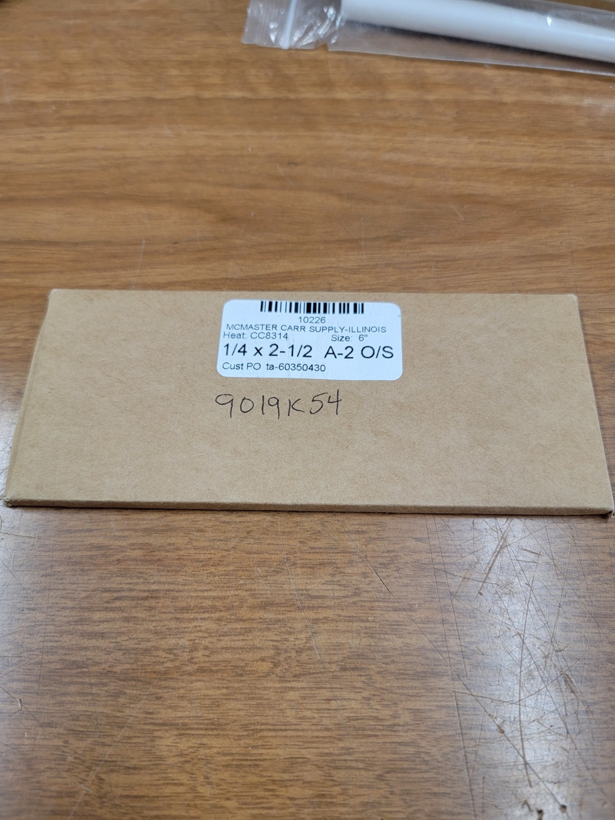 A-2 TOOL STEEL BAR GROUND FLAT machine shop A2 stock 1/4″ x 2-1/2″ x 6″ LONG