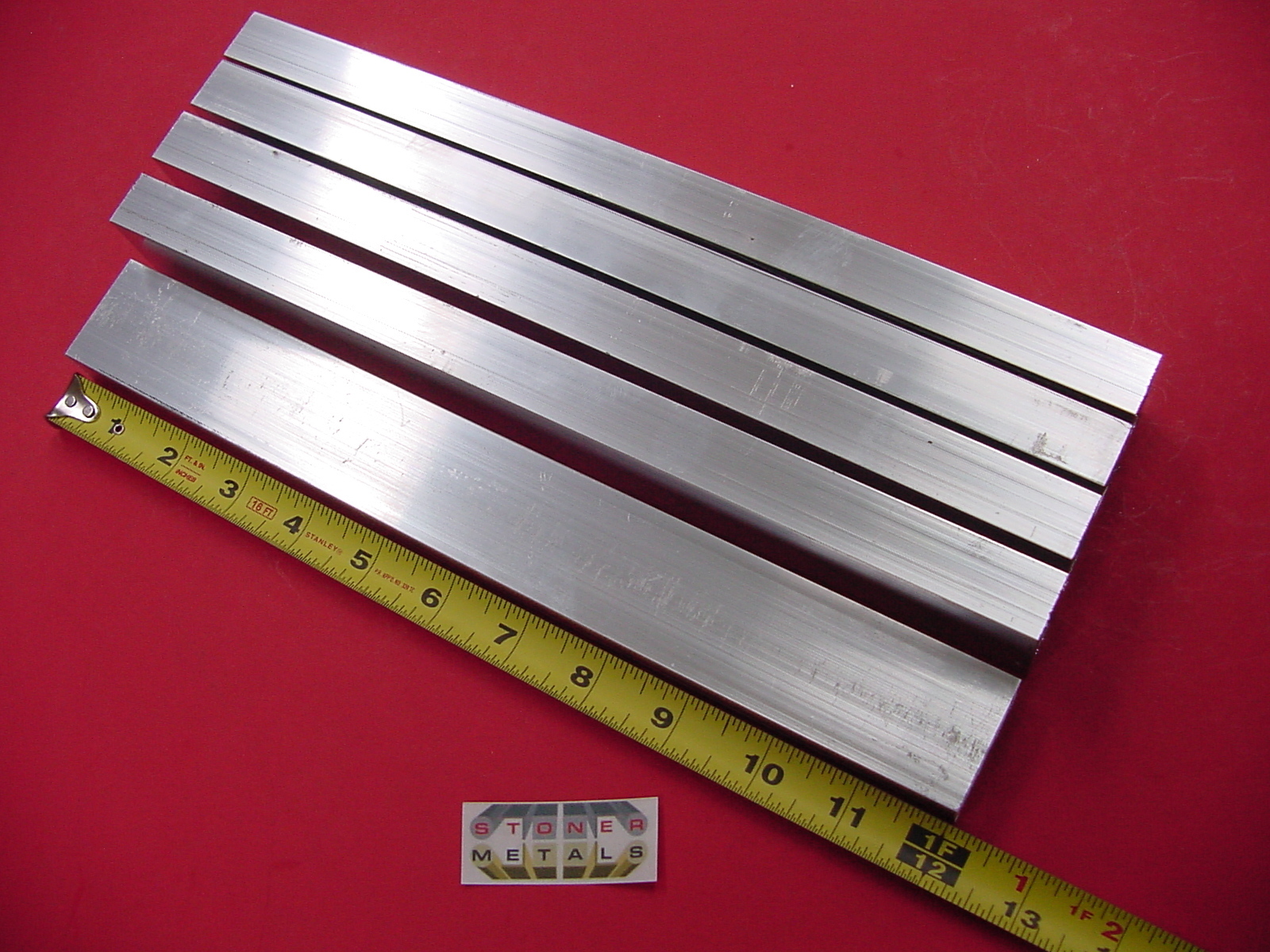5 Pieces 3/4″x 1-1/2″x 1/8″ Wall ALUMINUM RECTANGLE TUBE 6063 T52 x 12″ Long
