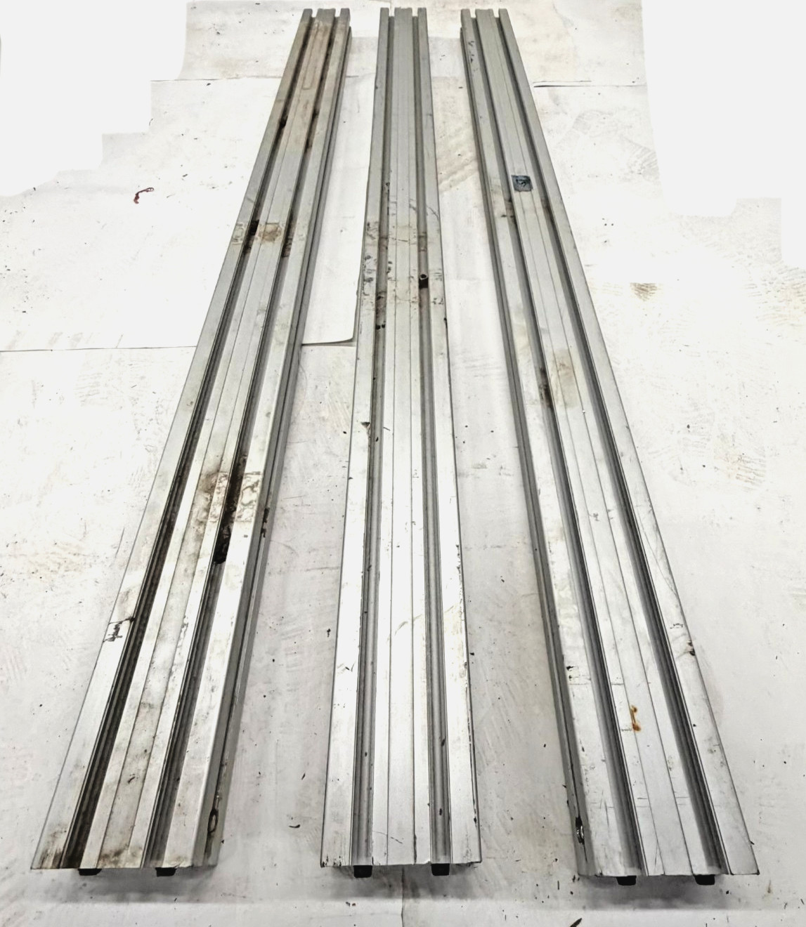 80/20 45MM X 90MM T-SLOTTED ALUM. EXTRUSION, 45-4590, (LOT OF 3), 6 OPEN SLOTS