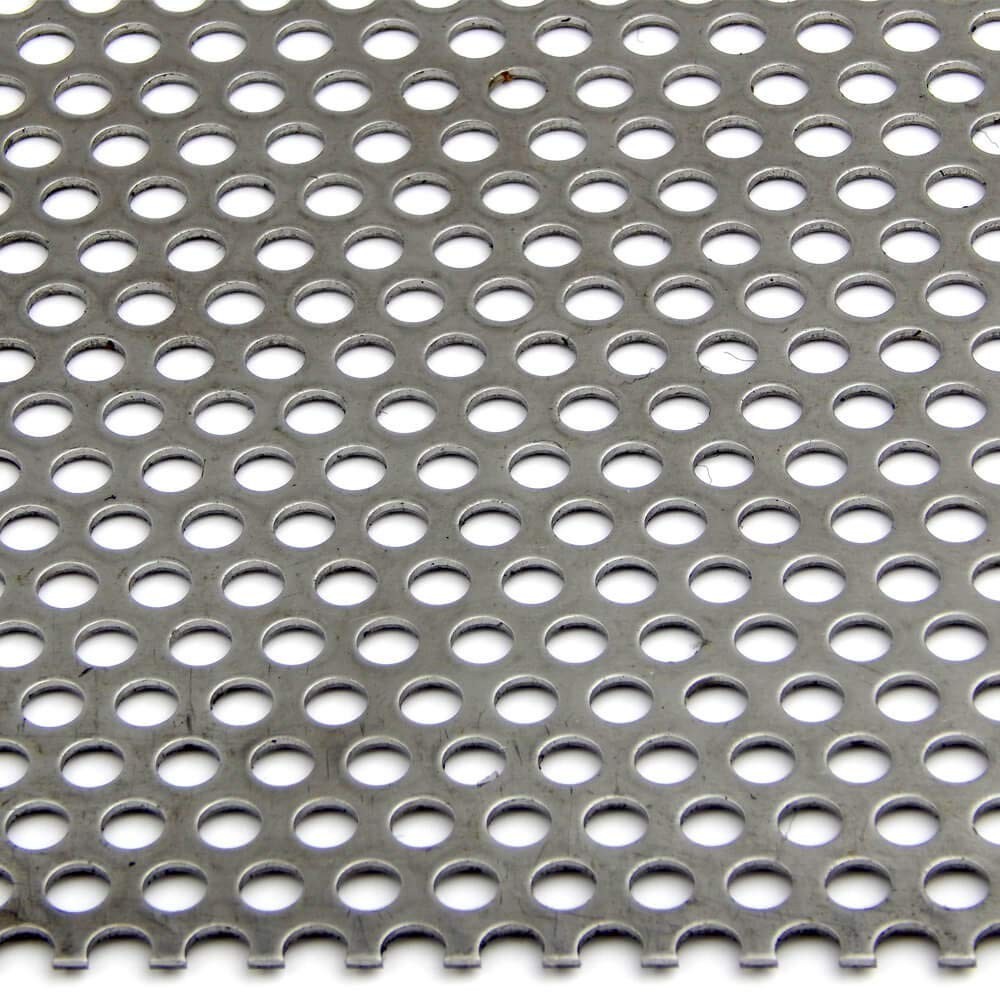 304 Stainless Steel Perforated Sheet Unpolished (Mill) Finish Annealed