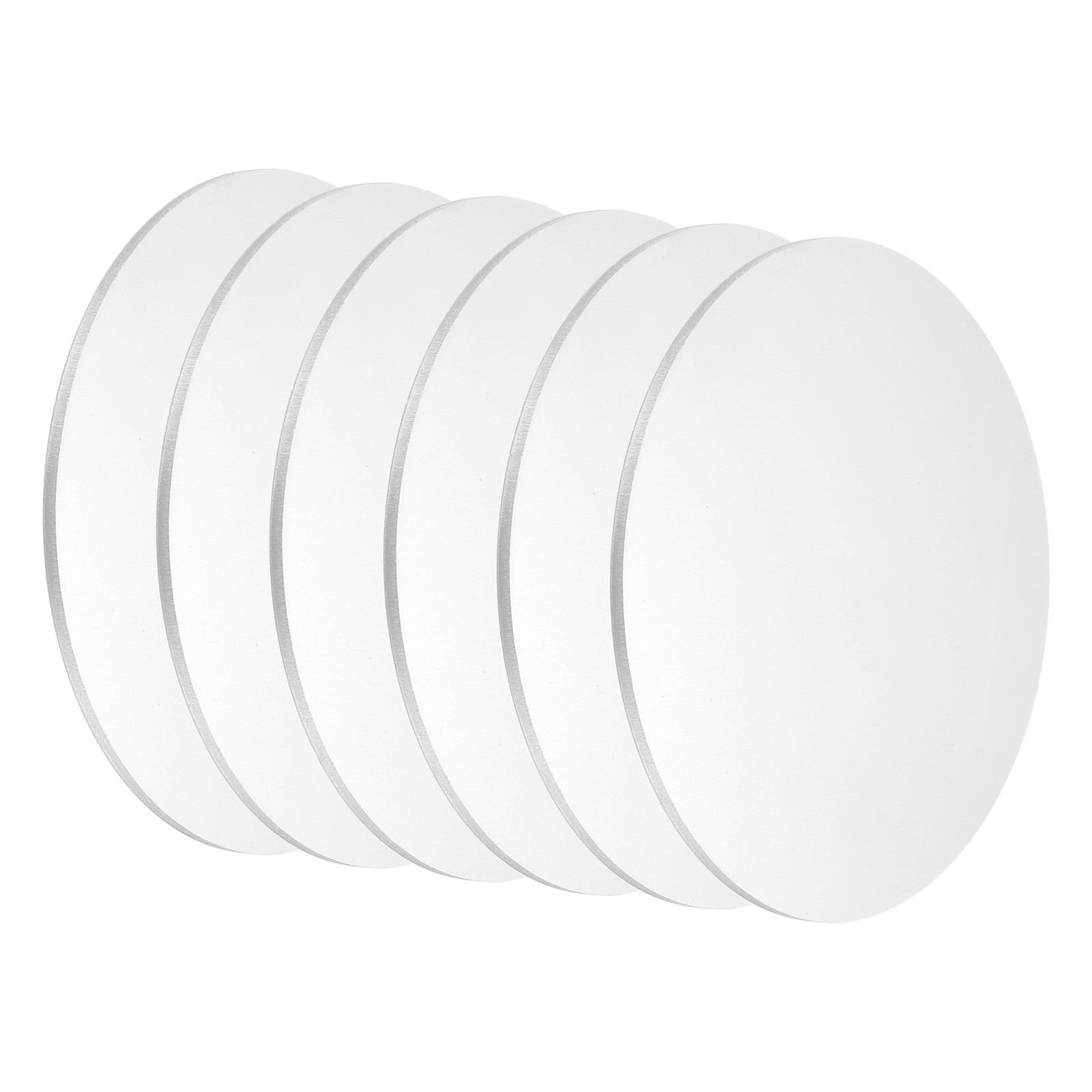 6Pcs Aluminum Disc 4″(100mm) Dia 0.04″(1mm) Thick Round 5052 Aluminum Sheets