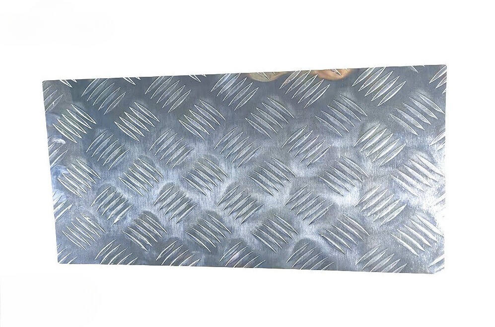 2 Pack Thick Solid Aluminum Diamond Plate Sheets 254×508mm RV Trailer Panels