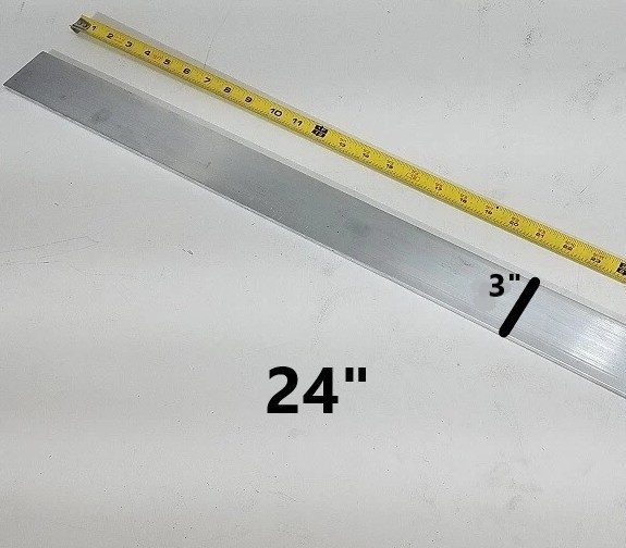 1/4″ x 3″ x 24″-Long 6061 T651 Aluminum Flat Bar– .250″ x 3″ 6061 Aluminum Flat