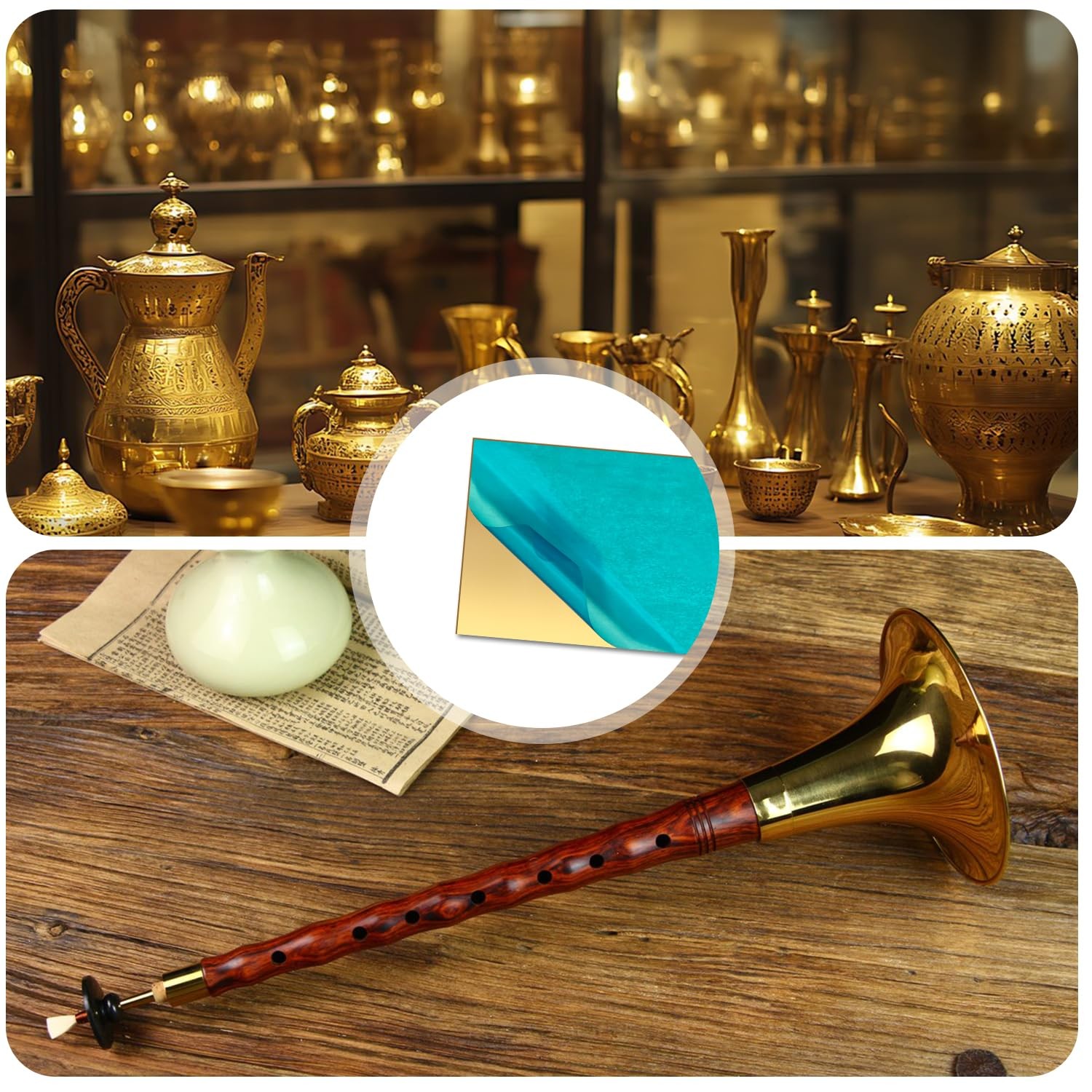 Brass Sheet 2 Pcs 6″ x 6″ 20 Gauge 0.8mm 99.9% Pure for Engraving Crafting
