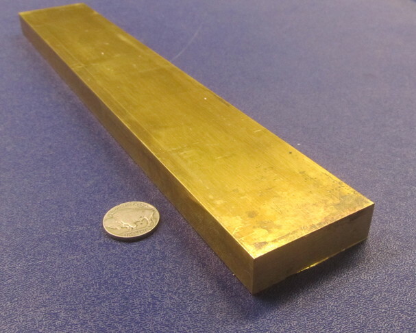 360 Brass Flat Bar 5/8″ Thick x 2.00″ Wide x 12.0″ Length
