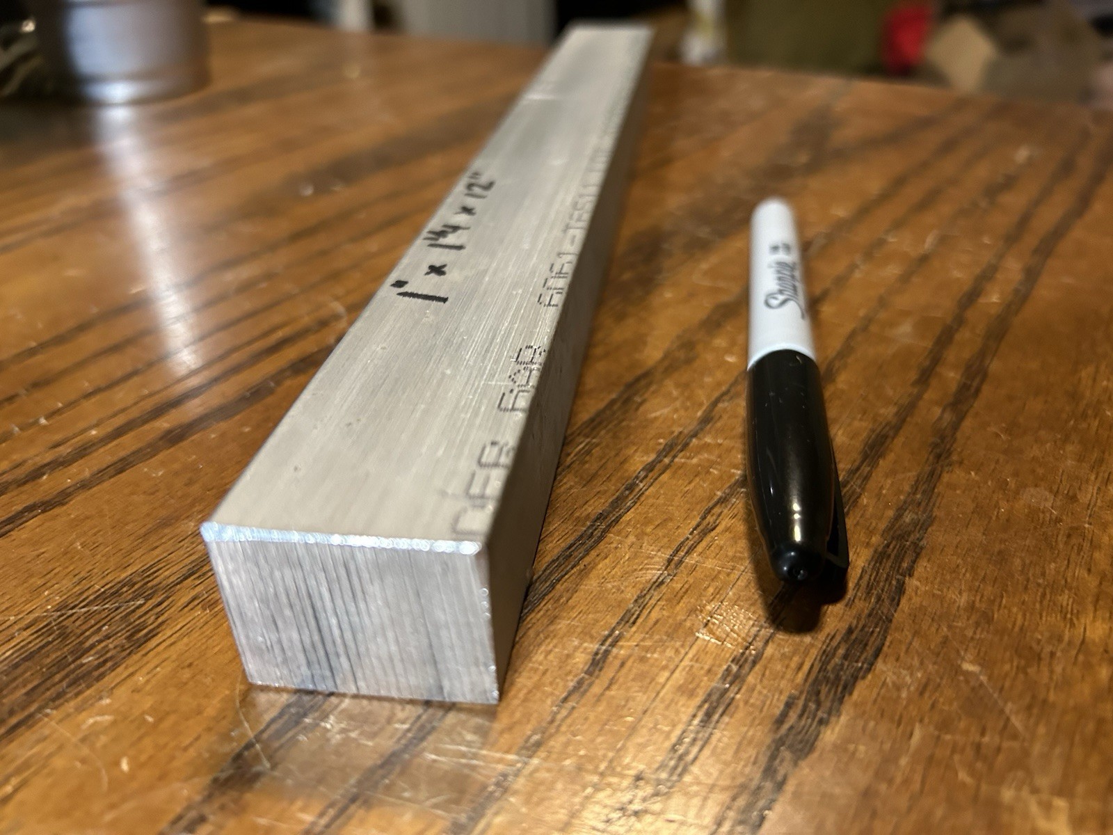 1″ x 1-1/4″ x 12″ , 6061 Aluminum flat bar stock
