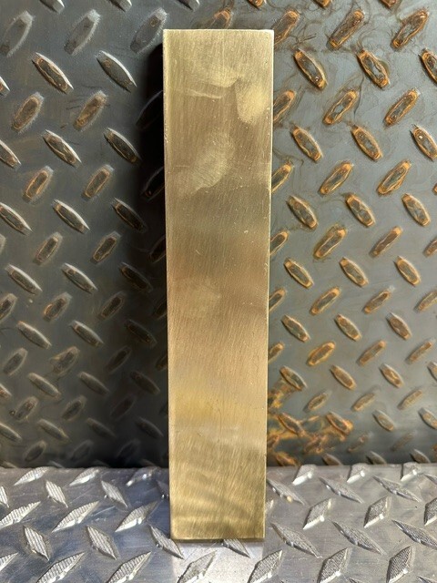 BRASS FLAT BAR 2″x3/8 thick C360 6″ long Solid Plate Mill Stock bar #1.5