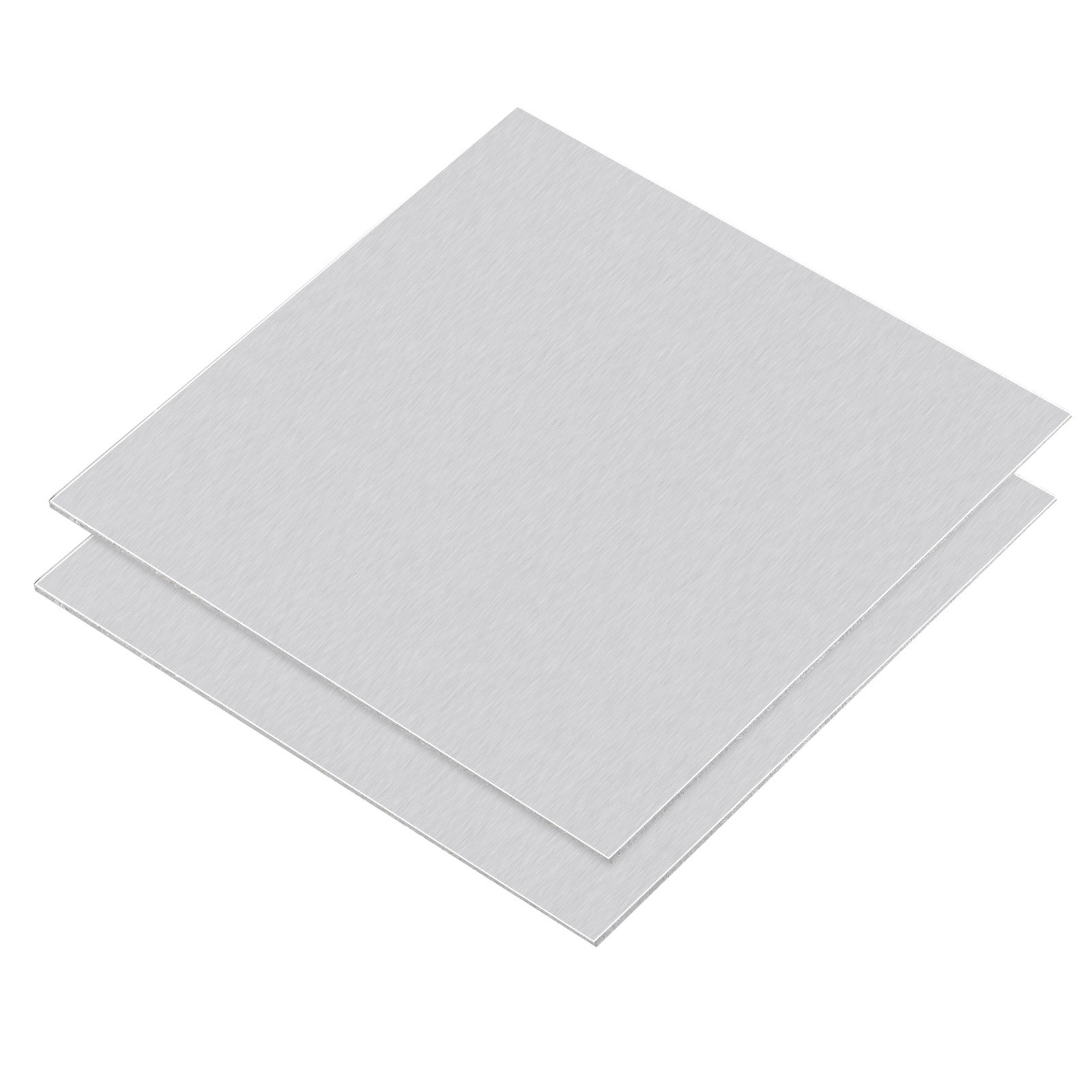 100mm x 100mm x 2mm Rectangle 1060 Aluminum Sheet Flat Metal Plate Stock 2Pcs