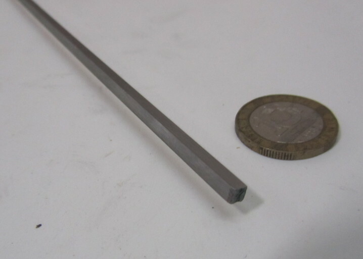 O1 Tool Steel Ground Square Bar 1/8″ (+/-.001″) Thick x 1/8″ Wide x 36″ Length