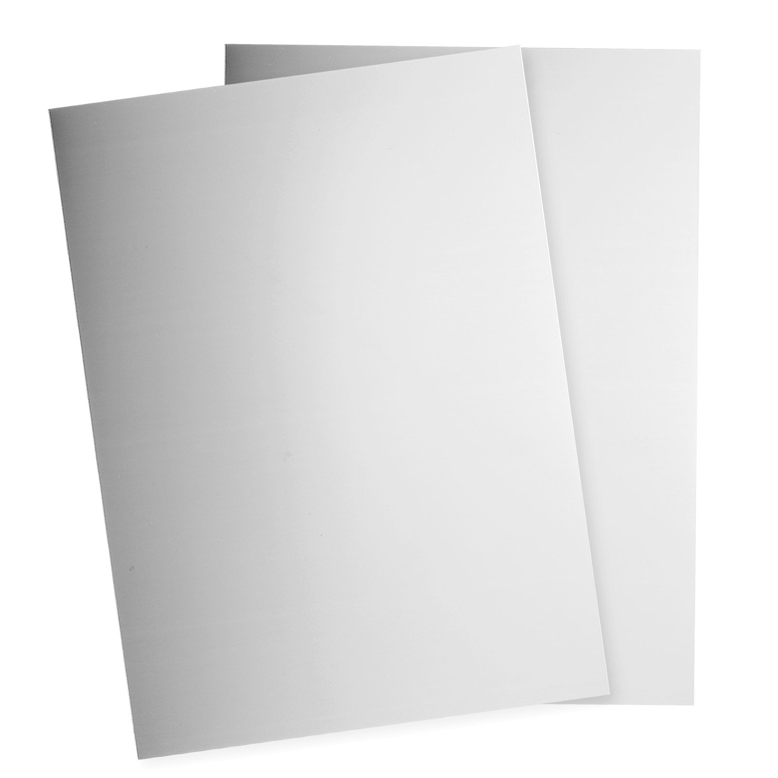 2Pcs Stainless Steel Sheet Plate 6″ x 4″ 20 Gauge (0.8mm) with Glove(Silver)]