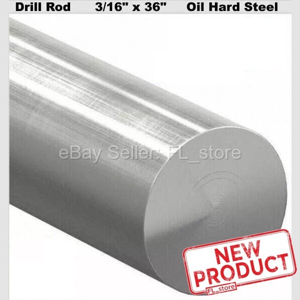 3/16″ x 36″ DRILL ROD Oil Hard Steel Grade O1 Easily Welded, Machined