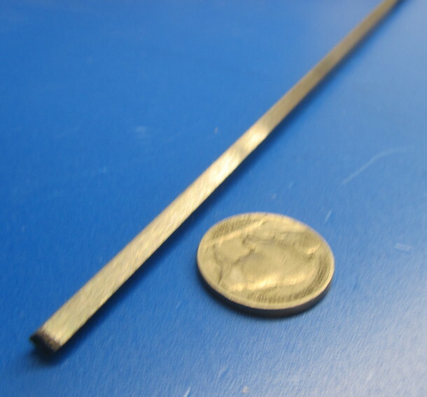 O1 Tool Steel Ground Square Bar 1/8″ (+/-.001″) Thick x 1/8″ Wide x 36″ Length